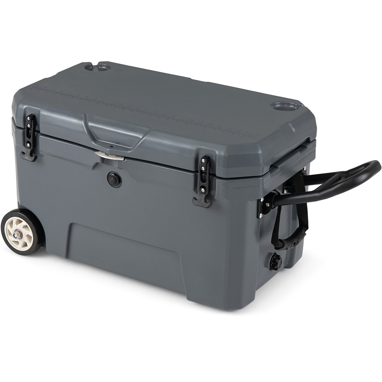 Hard-Sided 52QT Portable Cooler with Wheels and Extended Ice Life
